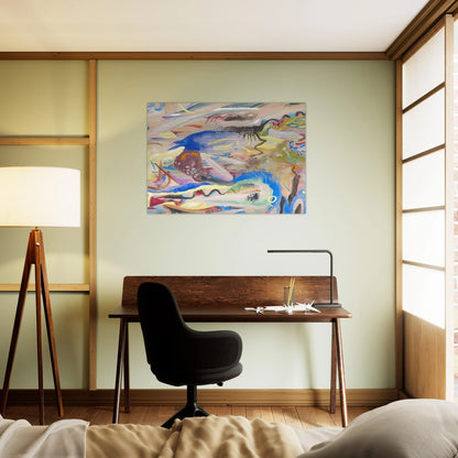 SINFONIE XIII 1913 - Rudolf Bauer Brushed Aluminum Print - 70x100 cm / 28x40 inches | Rudolf Bauer Aluminum Print | Rudolf Bauer Prints