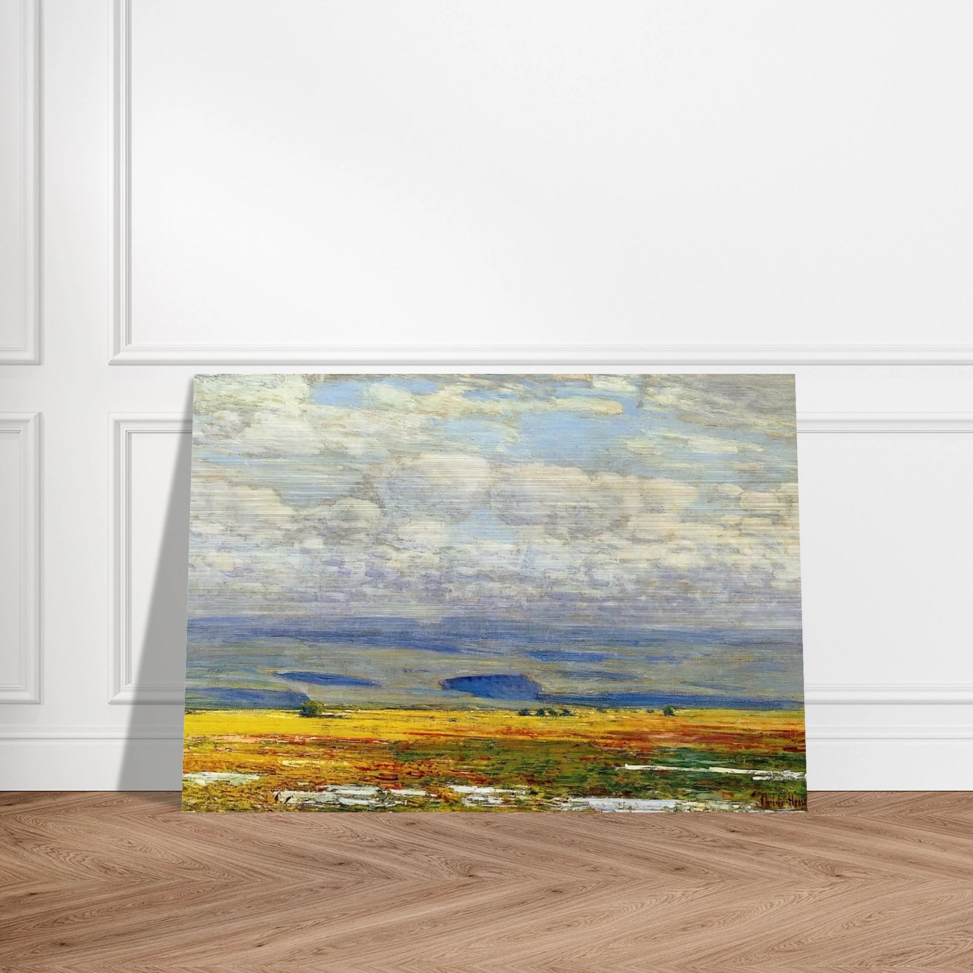 Oregon Landscape - Childe Hassam Brushed Aluminum Print - 70x100 cm / 28x40 inches | Childe Hassam Aluminum Print | Childe Hassam Prints
