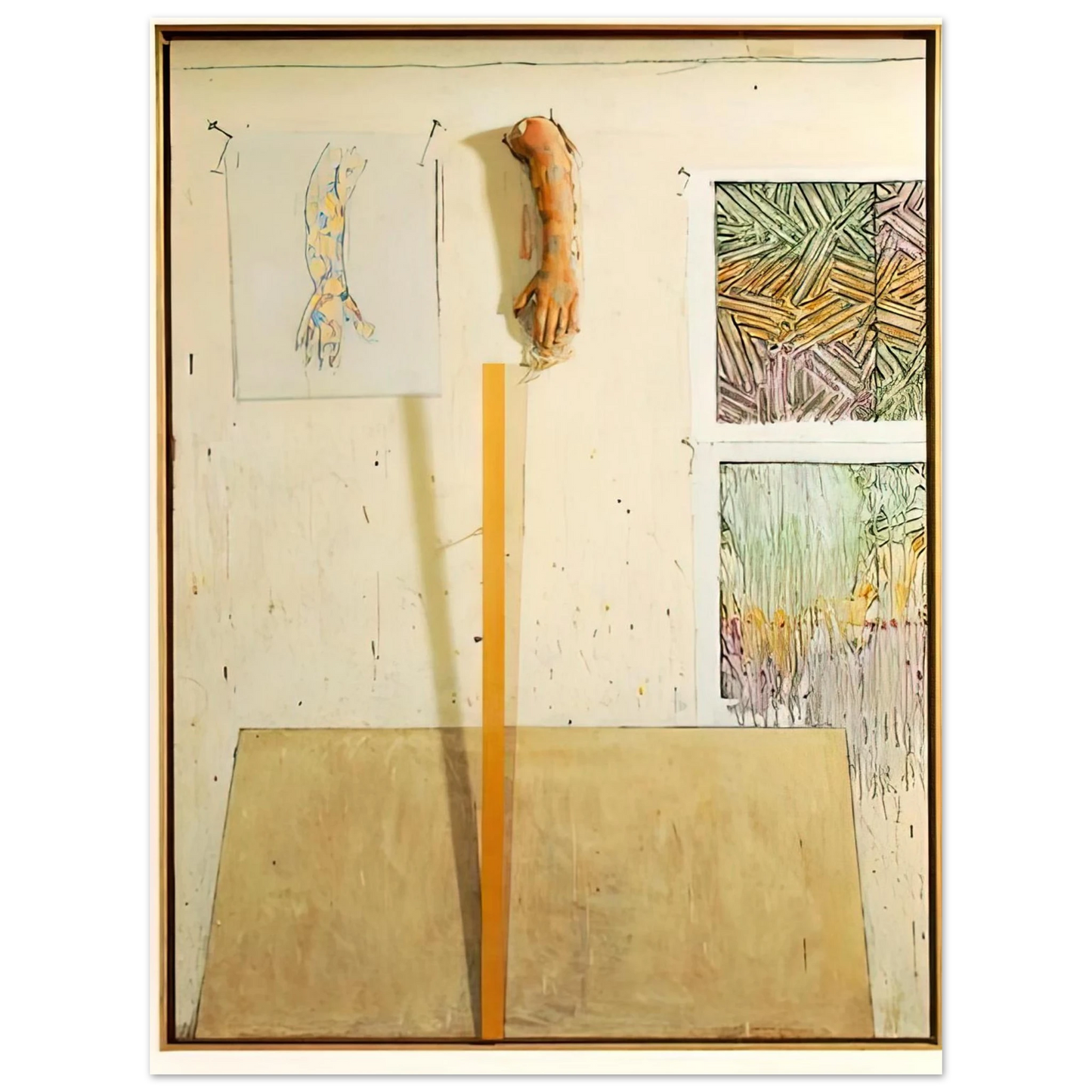 Jasper Johns - IN THE STUDIO  75x100 cm / 30x40inches Fine Art Poster