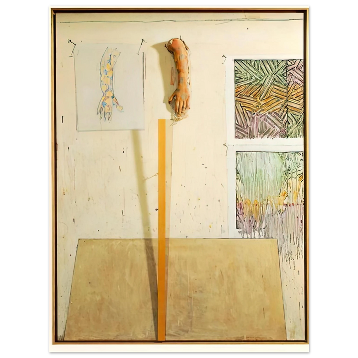 Jasper Johns - IN THE STUDIO  75x100 cm / 30x40inches Fine Art Poster