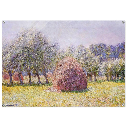 Haystack - claude monet Acrylic Print - 70x100 cm / 28x40″ inches | claude monet Wall Art | claude monet Prints