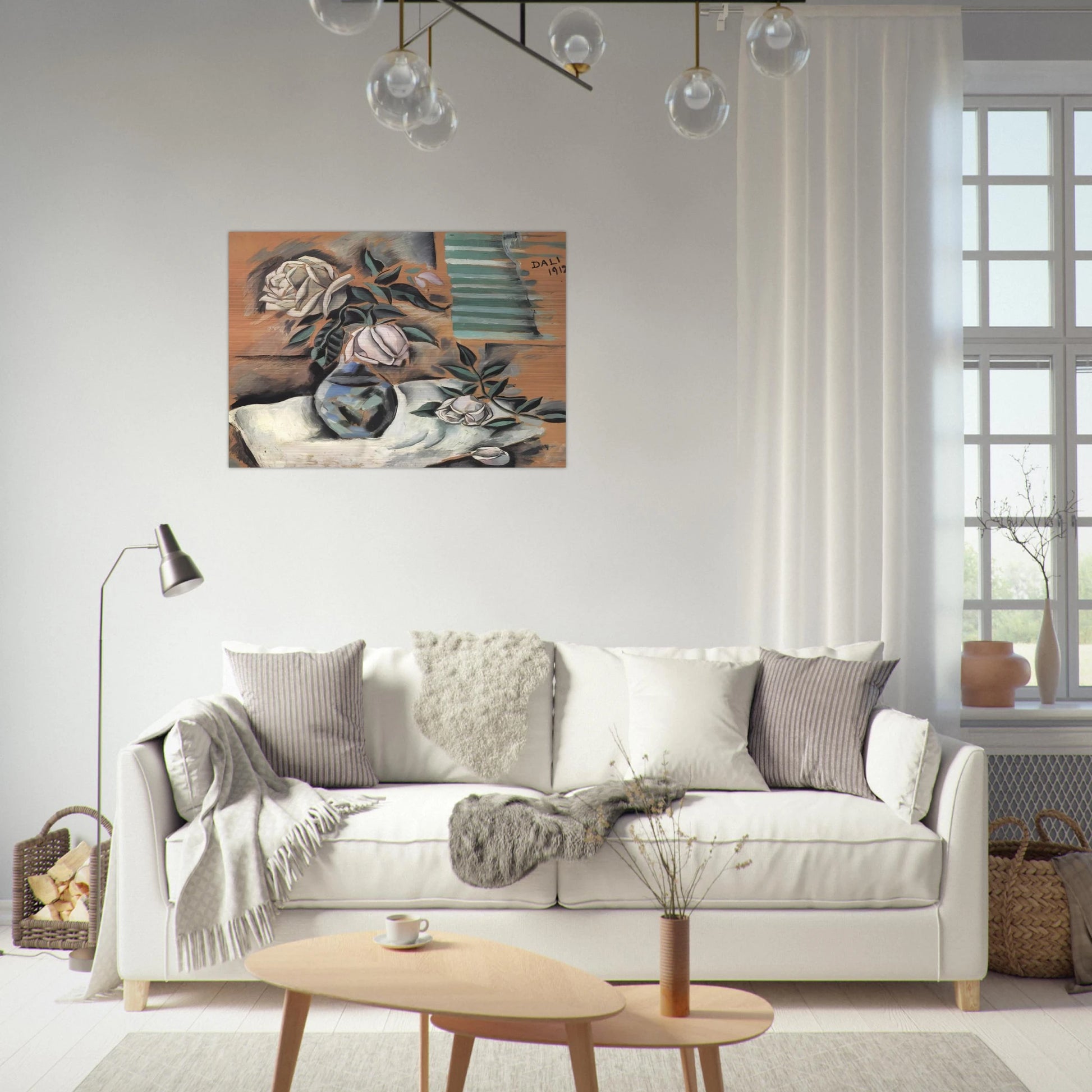 BOUQUET L IMPORTANT C EST LA ROSE - Salvador Dali Brushed Aluminum Print - 70x100 cm / 28x40 inches | Salvador Dali Aluminum Print | Salvador Dali Prints