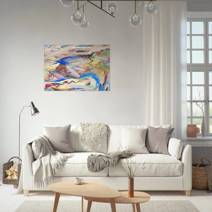 SINFONIE XIII 1913 - Rudolf Bauer Brushed Aluminum Print - 70x100 cm / 28x40 inches | Rudolf Bauer Aluminum Print | Rudolf Bauer Prints