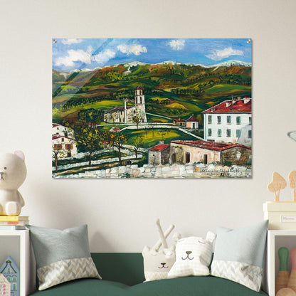 UNTITLED - Maurice Utrillo Acrylic Print - 70x100 cm / 28x40″ inches | Maurice Utrillo Wall Art | Maurice Utrillo Prints