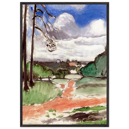 CHALAIS MEUDON 1917 - Henri Matisse 70x100 cm / 28x40 inches Framed Art Print – Black Wooden Frame