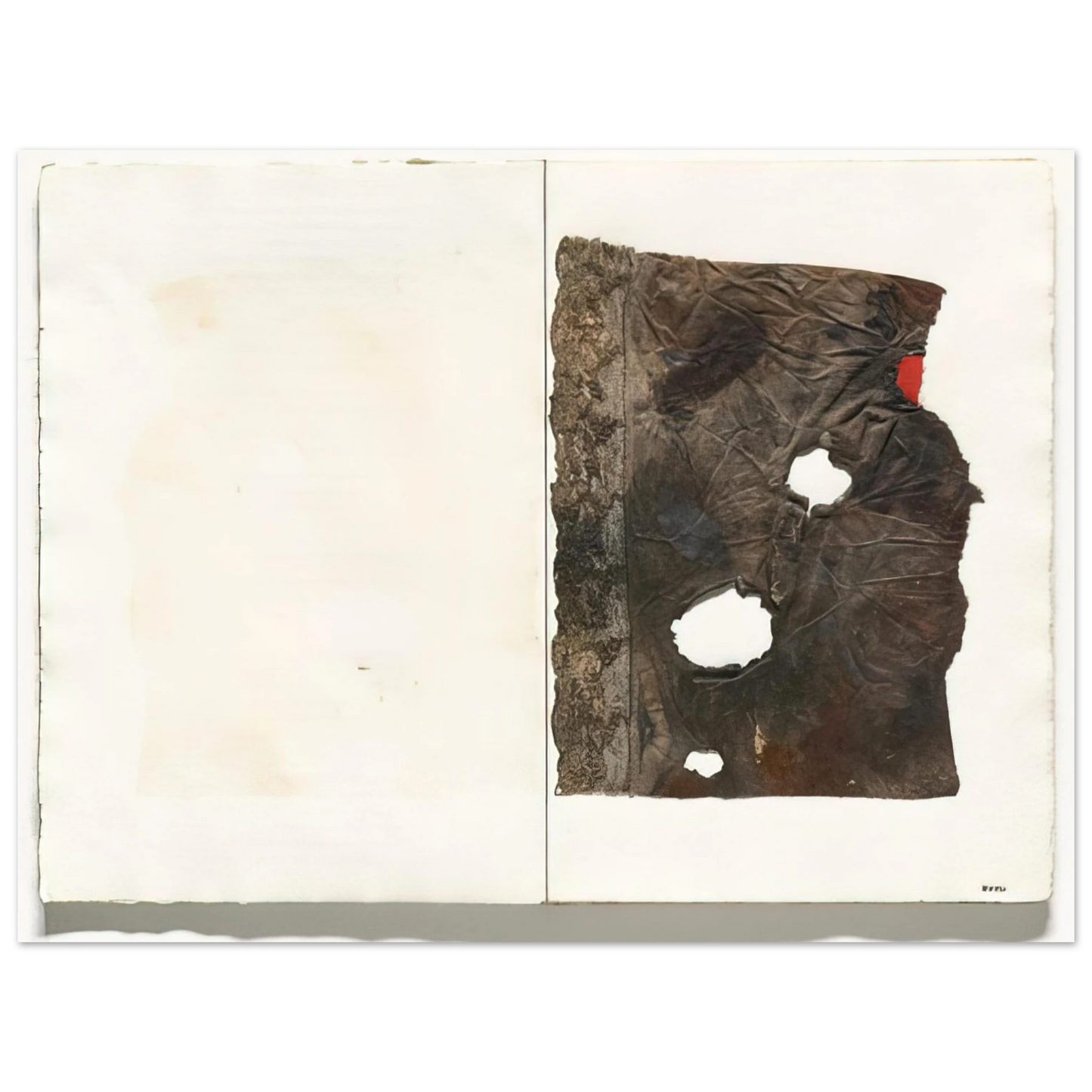 Alberto Burri - Plate from 17 variazioni su temi proposti per una pura ideologia fonetica - 1955  75x100 cm / 30x40inches Fine Art Poster