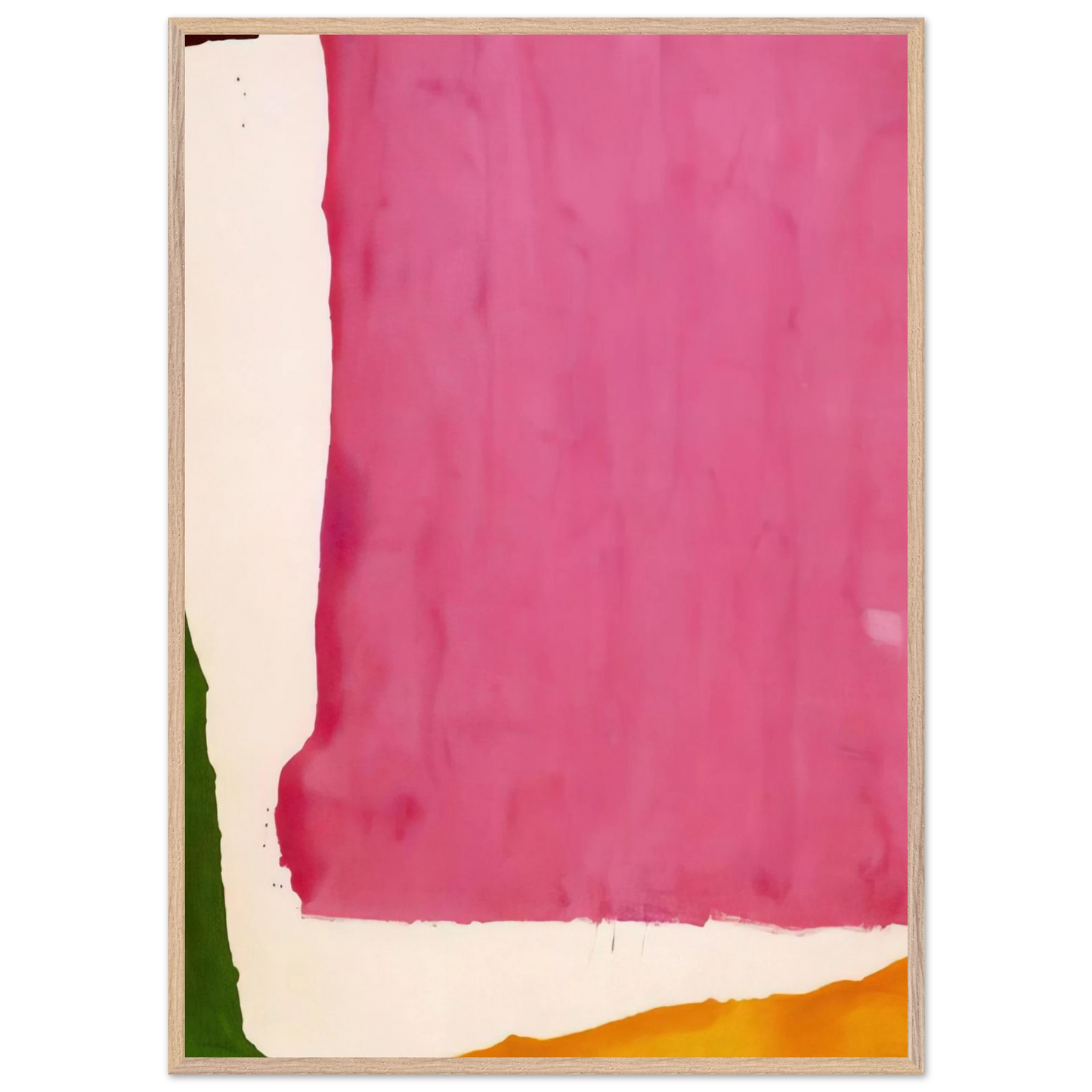 Helen Frankenthaler - Mauve District - 1966 Wall art - A1 (59.4 x 84.1  cm) - Premium Wooden Framed Poster With Fine Art Paper-canvas - Wood frame