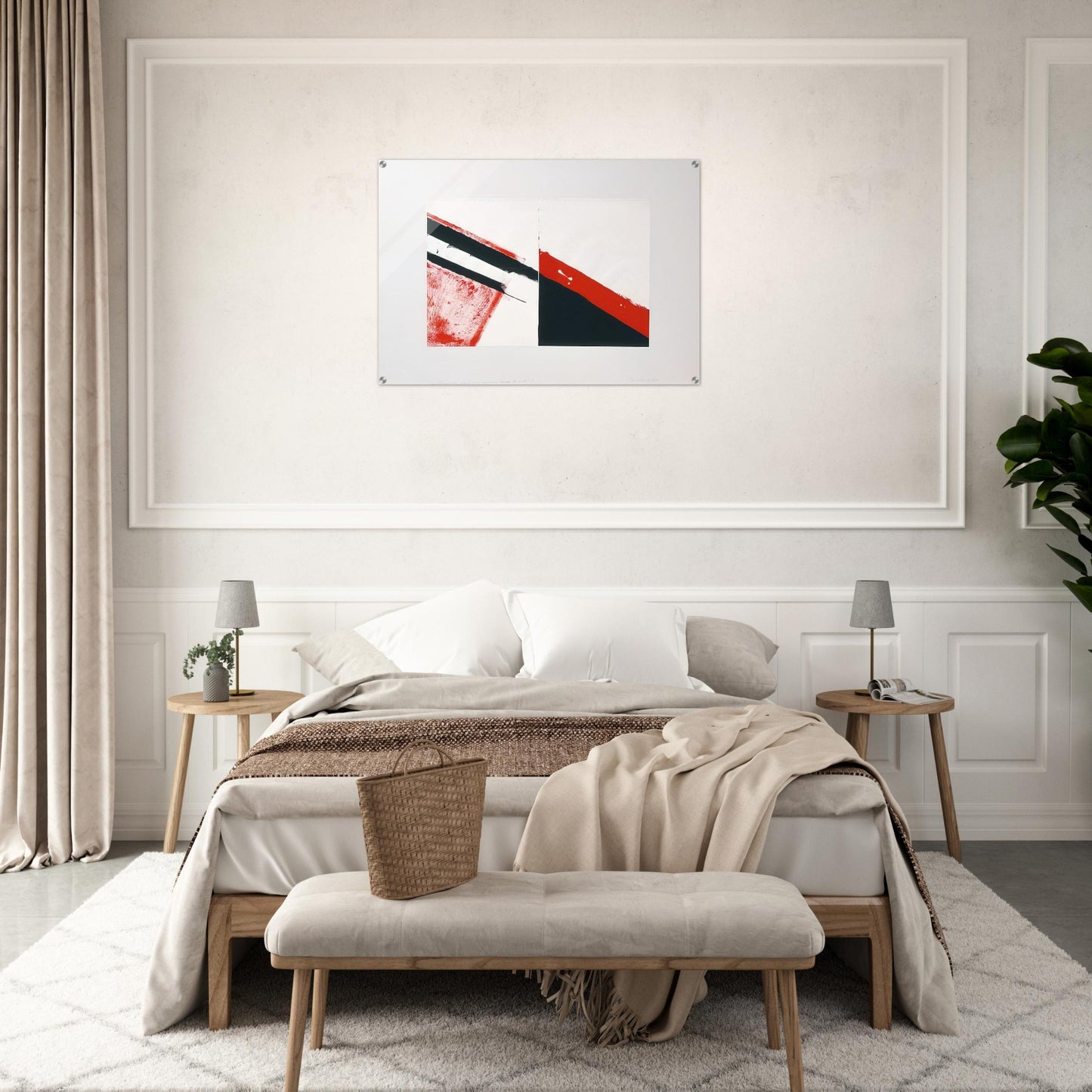 Who knows the beginning and who knows the end I - 1976 - Blinky Palermo Acrylic Print - 70x100 cm / 28x40″ inches