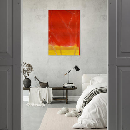 Vivid Spring - 1988 - Ronnie Landfield Brushed Aluminum Print - 70x100 cm / 28x40 inches | Ronnie Landfield Aluminum Print | Ronnie Landfield Prints