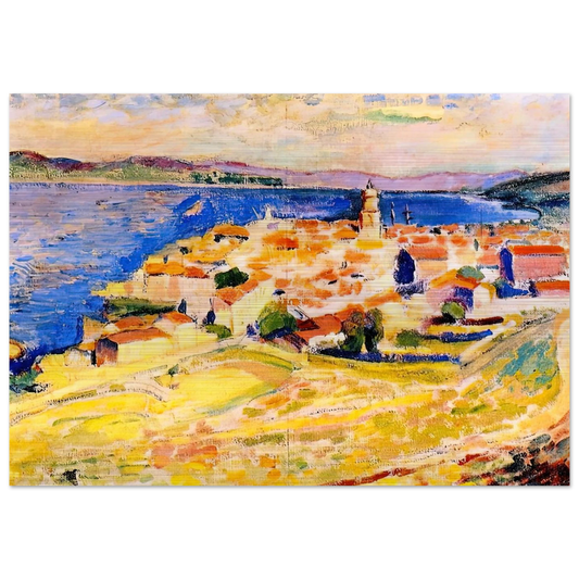 VIEW OF SAINT TROPEZ 1904 - Henri Matisse Brushed Aluminum Print - 70x100 cm / 28x40 inches | Henri Matisse Aluminum Print | Henri Matisse Prints