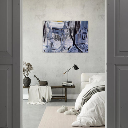 Syd Mead - Syd Mead Brushed Aluminum Print - 70x100 cm / 28x40 inches | Syd Mead Aluminum Print | Syd Mead Prints