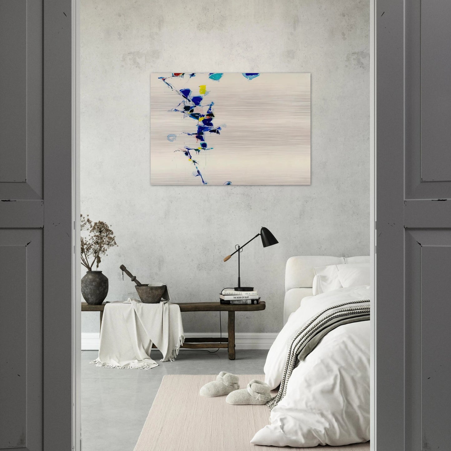 Toward Disappearance III - Sam Francis Brushed Aluminum Print - 70x100 cm / 28x40 inches | Sam Francis Aluminum Print | Sam Francis Prints