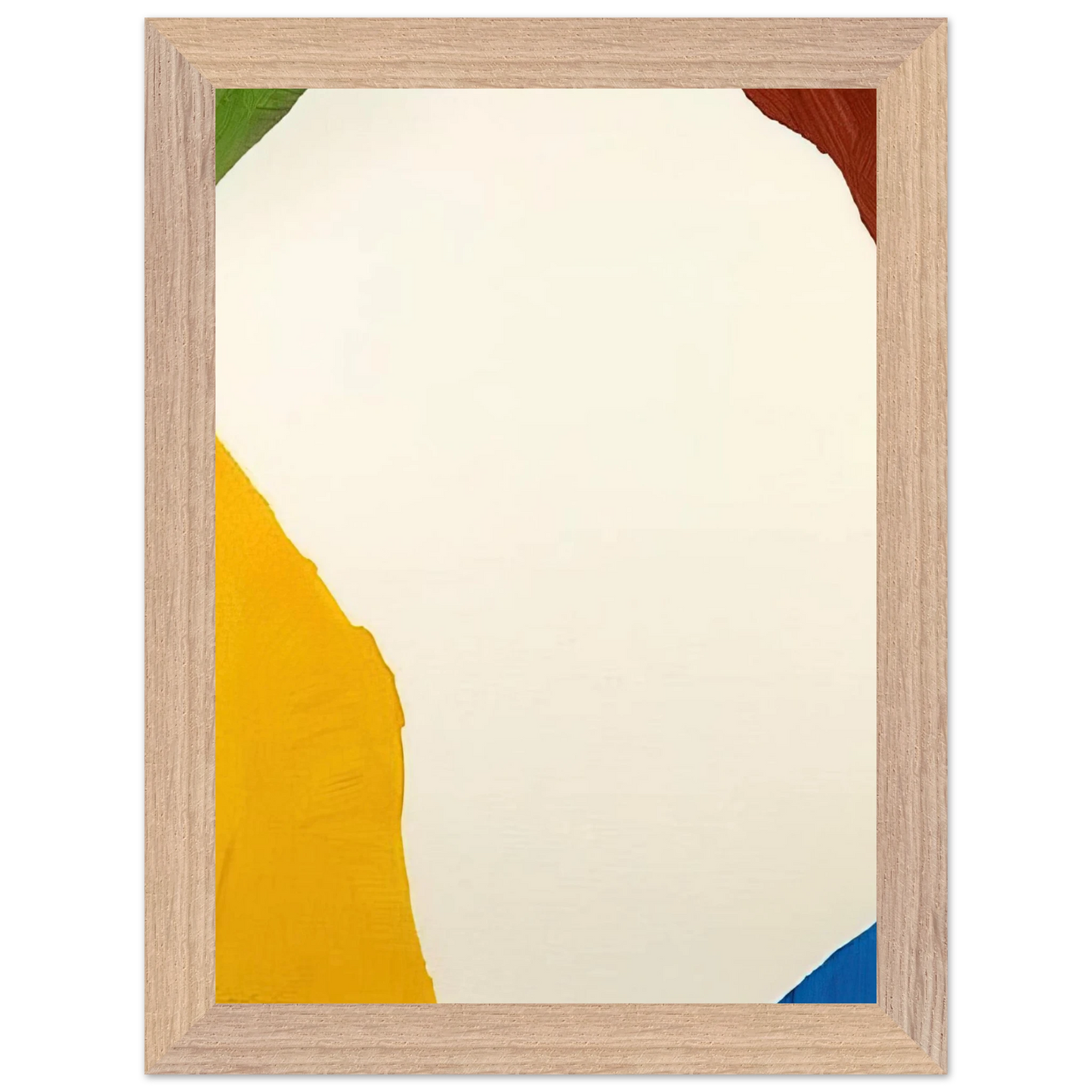 Helen Frankenthaler - Wind Directions - 1970 Wall art - 60x80 cm / 24x32 inches - Premium Wooden Framed Poster With Fine Art Paper-canvas - White frame