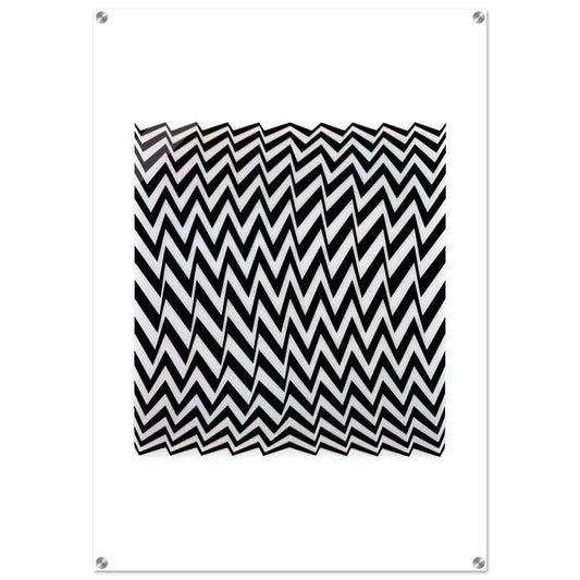 FRAGMENT 3 1965 - Bridget Riley Acrylic Print - 70x100 cm / 28x40″ inches