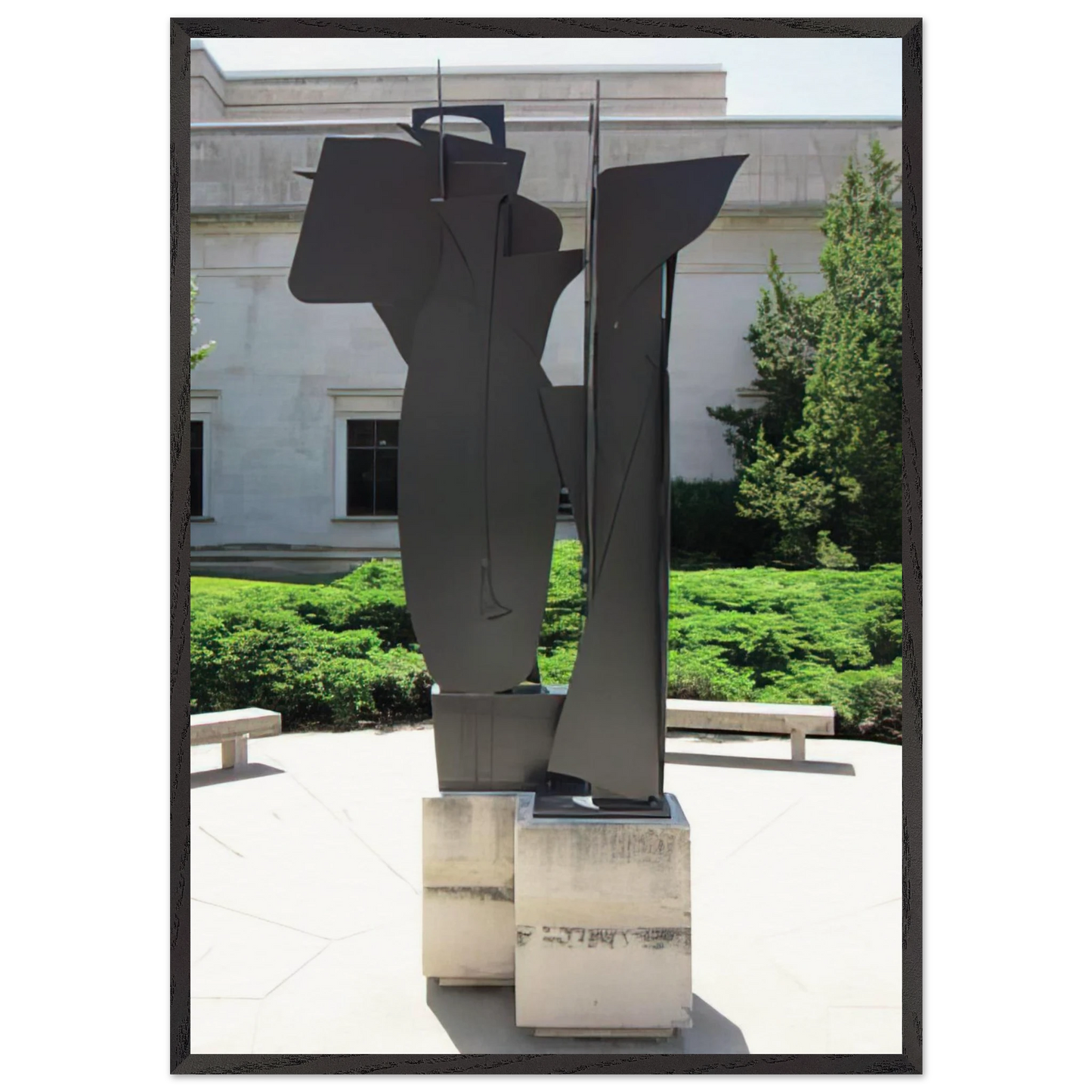 SEVENTH DECADE GARDEN IX X 1970 - Louise Nevelson 70x100 cm / 28x40 inches Framed Art Print – Black Wooden Frame
