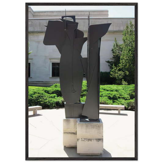 SEVENTH DECADE GARDEN IX X 1970 - Louise Nevelson 70x100 cm / 28x40 inches Framed Art Print – Black Wooden Frame