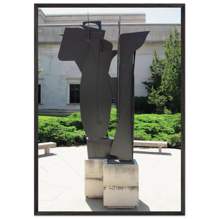 SEVENTH DECADE GARDEN IX X 1970 - Louise Nevelson 70x100 cm / 28x40 inches Framed Art Print – Black Wooden Frame