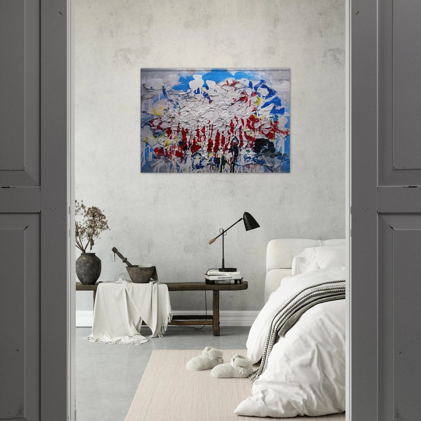 Untitled - 1958 - Robert Goodnough Brushed Aluminum Print - 70x100 cm / 28x40 inches | Robert Goodnough Aluminum Print | Robert Goodnough Prints