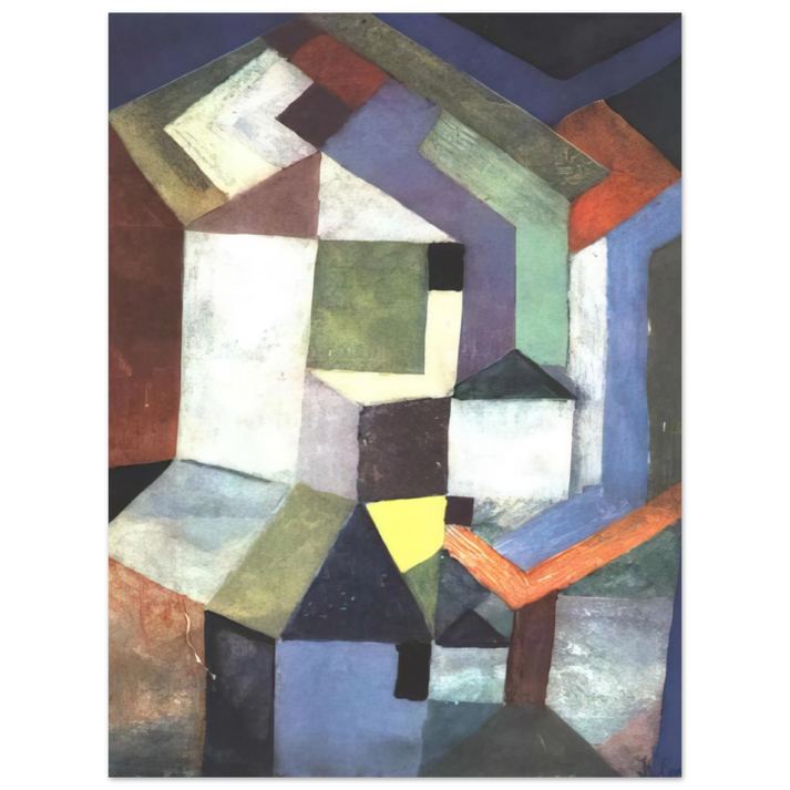 Paul Klee - PIOUS NORTHERN LANDSCAPE 1917  75x100 cm / 30x40inches Fine Art Poster