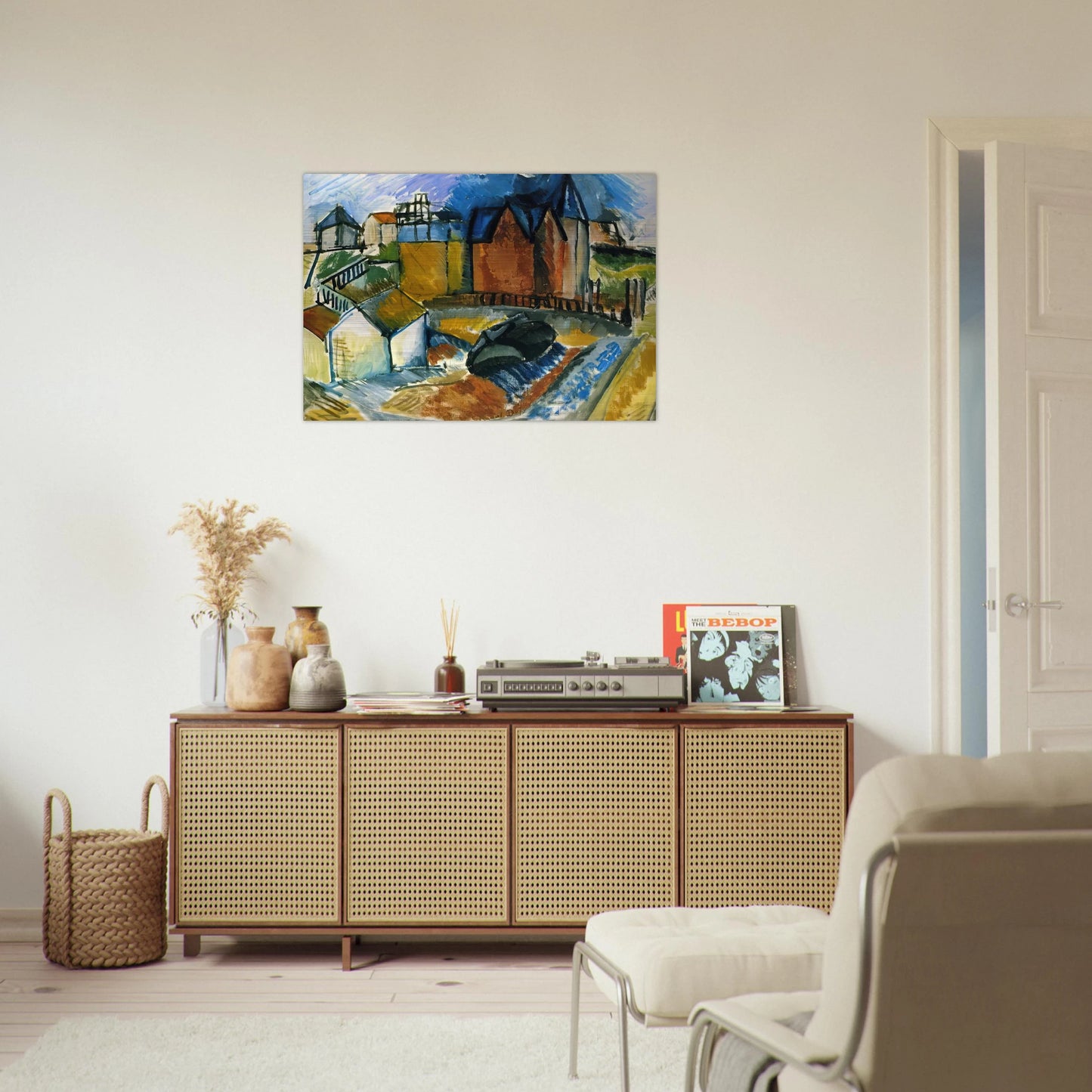 THE BEACH AT HAVRE 1910 - Raoul Dufy Brushed Aluminum Print - 70x100 cm / 28x40 inches | Raoul Dufy Aluminum Print | Raoul Dufy Prints