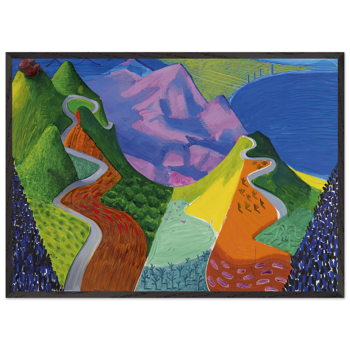 David Hockney - David Hockney Wall art - 25x60 cm / 10x24 inches - Fine Art Poster-canvas - -