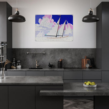 Do It Yourself  Sailboats  - Andy Warhol Acrylic Print - 70x100 cm / 28x40″ inches