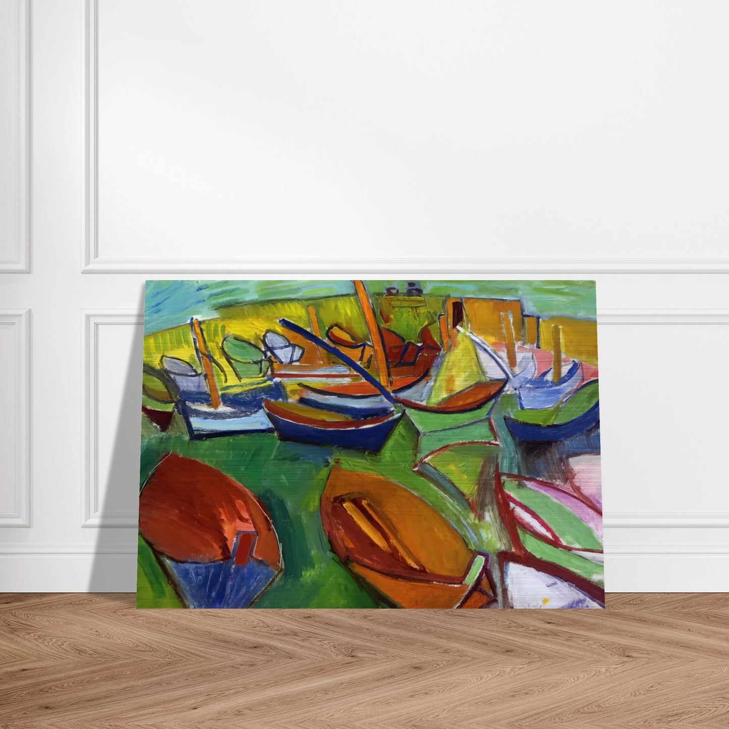 MARTIGUES 1907 - Raoul Dufy Brushed Aluminum Print - 70x100 cm / 28x40 inches | Raoul Dufy Aluminum Print | Raoul Dufy Prints