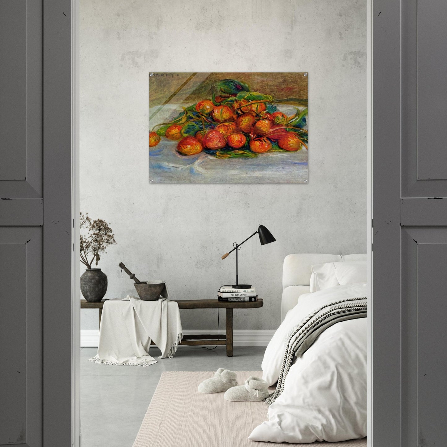 Strawberries - Pierre-Auguste Renoir Acrylic Print - 70x100 cm / 28x40″ inches