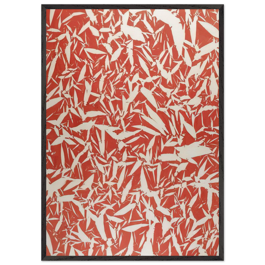Study - 1969 - Simon Hantai 70x100 cm / 28x40 inches Framed Art Print – Black Wooden Frame