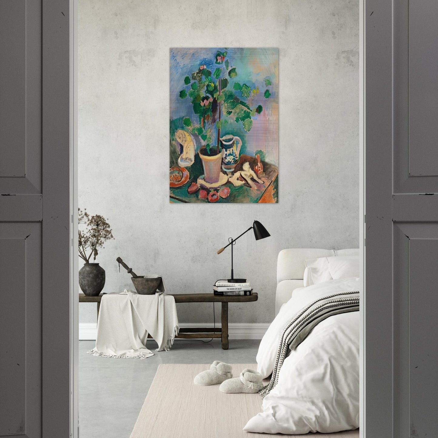 THE GERANIUM 1906 - Henri Matisse Brushed Aluminum Print - 70x100 cm / 28x40 inches | Henri Matisse Aluminum Print | Henri Matisse Prints