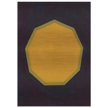 Nine-Sided Figure - Sol LeWitt Brushed Aluminum Print - 70x100 cm / 28x40 inches | Sol LeWitt Aluminum Print | Sol LeWitt Prints