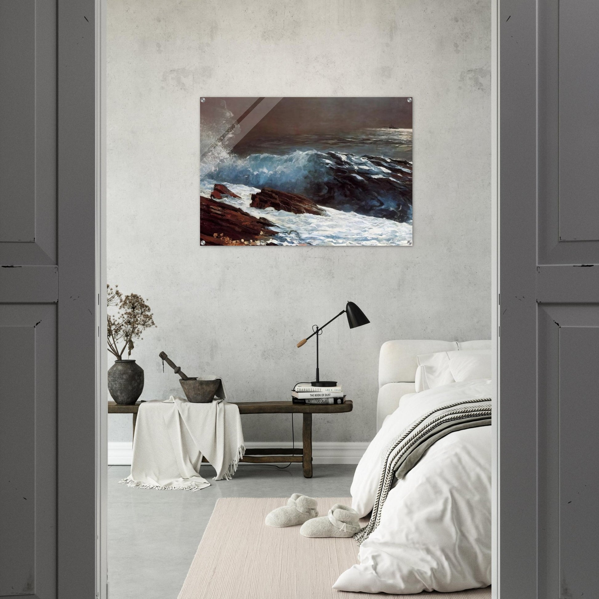 SUNLIGHT ON THE COAST - Winslow Homer Acrylic Print - 70x100 cm / 28x40″ inches