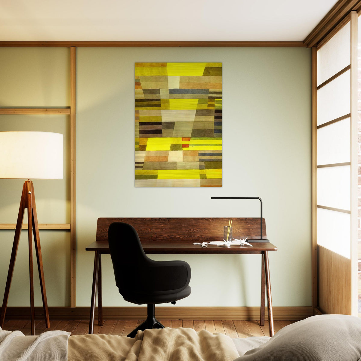 MONUMENT 1929 - Paul Klee Brushed Aluminum Print - 70x100 cm / 28x40 inches | Paul Klee Aluminum Print | Paul Klee Prints