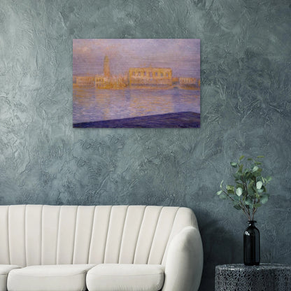 The Doges' Palace Seen from San Giorgio Maggiore 2 - claude monet Brushed Aluminum Print - 70x100 cm / 28x40 inches | claude monet Aluminum Print | claude monet Prints