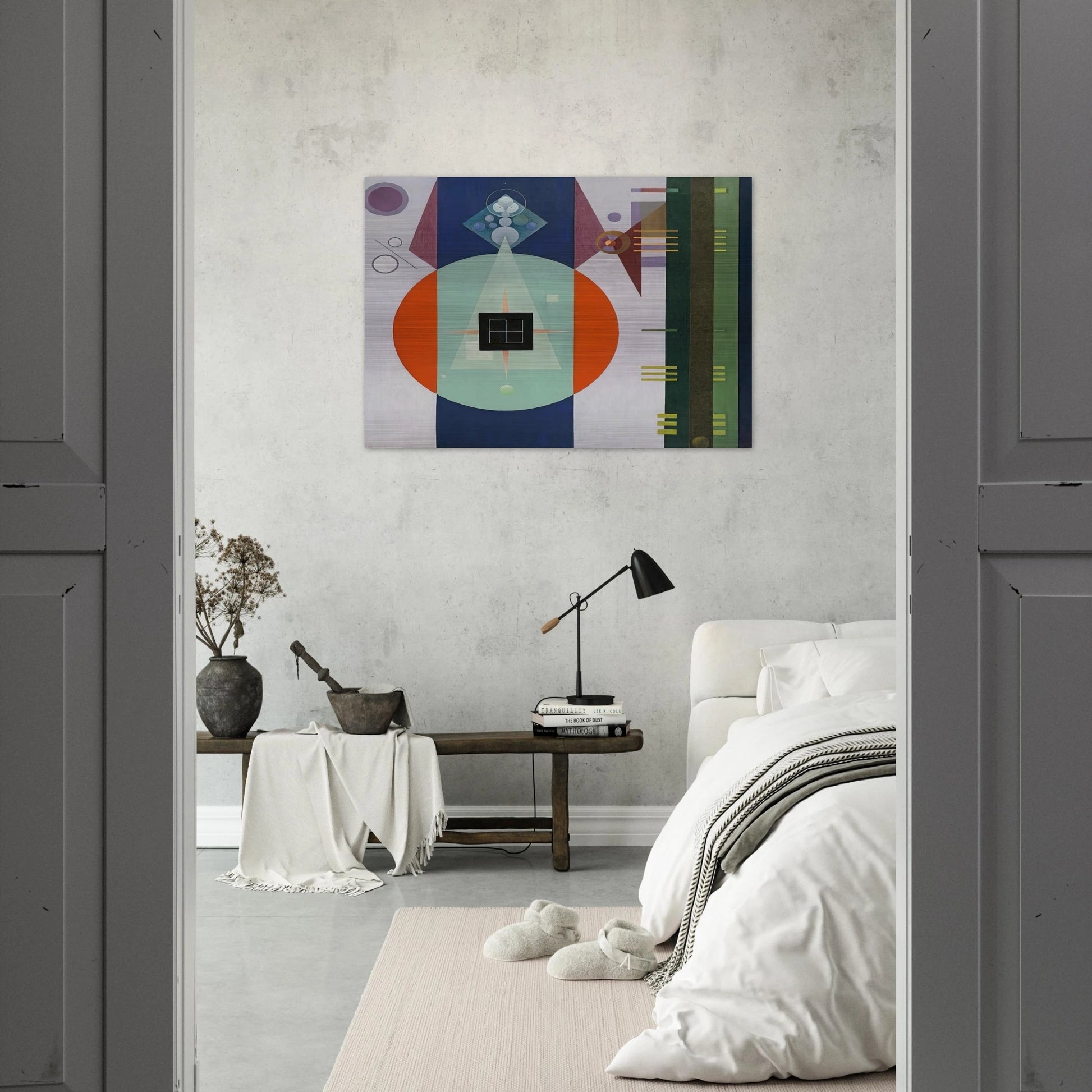DARK SQUARE 1938 - Rudolf Bauer Brushed Aluminum Print - 70x100 cm / 28x40 inches | Rudolf Bauer Aluminum Print | Rudolf Bauer Prints