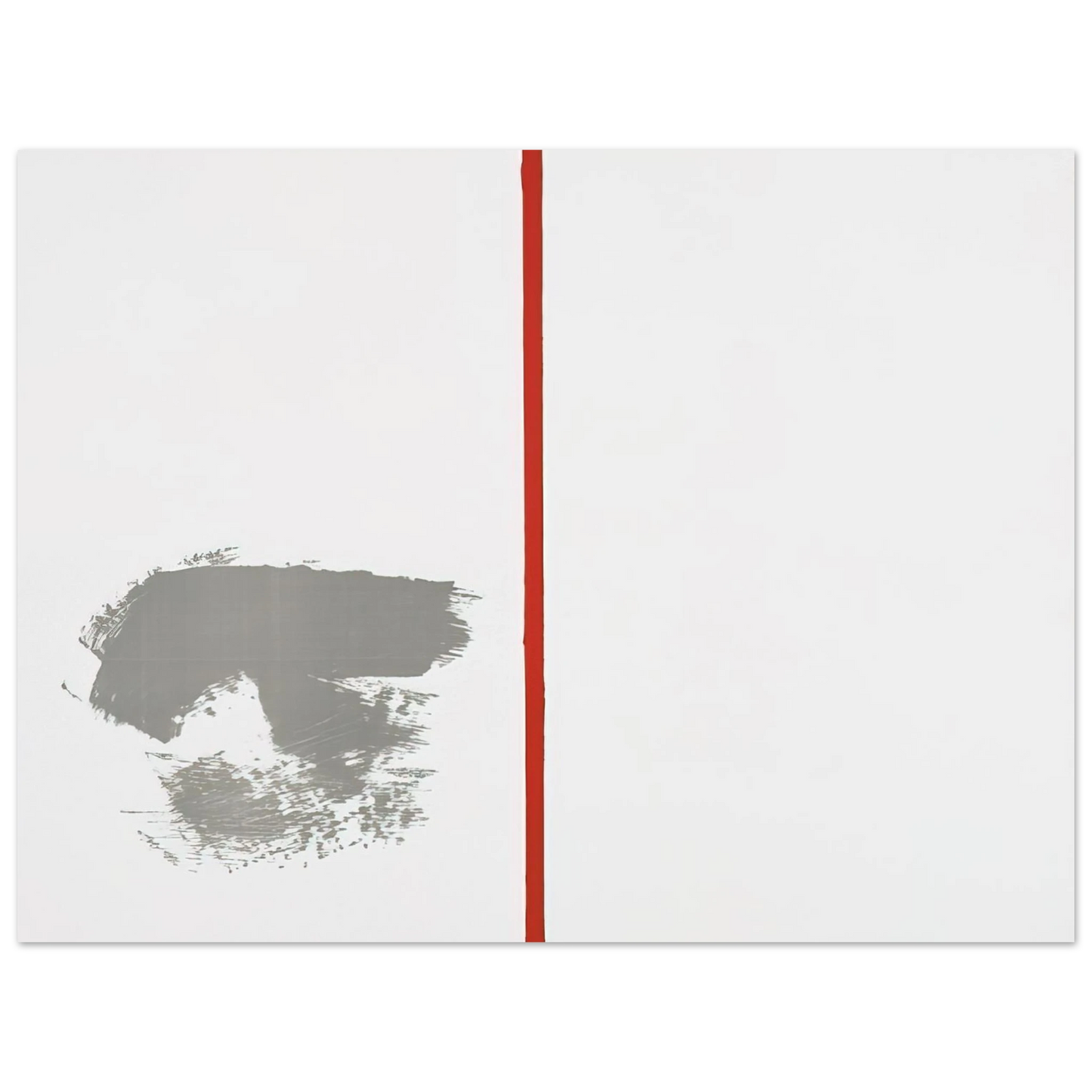 Blinky Palermo - OHNE TITEL MIT ROTEM STRICH 1970  75x100 cm / 30x40inches Fine Art Poster