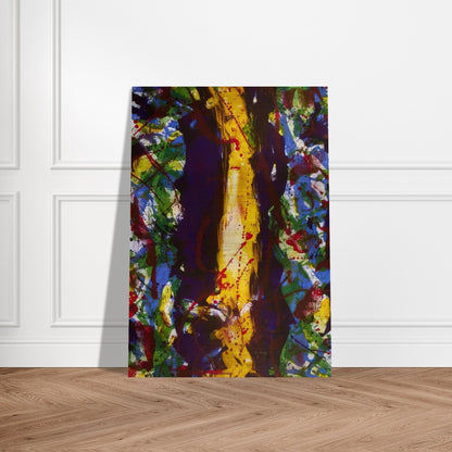 Untitled Composition  Lembark 285  - Sam Francis Brushed Aluminum Print - 70x100 cm / 28x40 inches | Sam Francis Aluminum Print | Sam Francis Prints