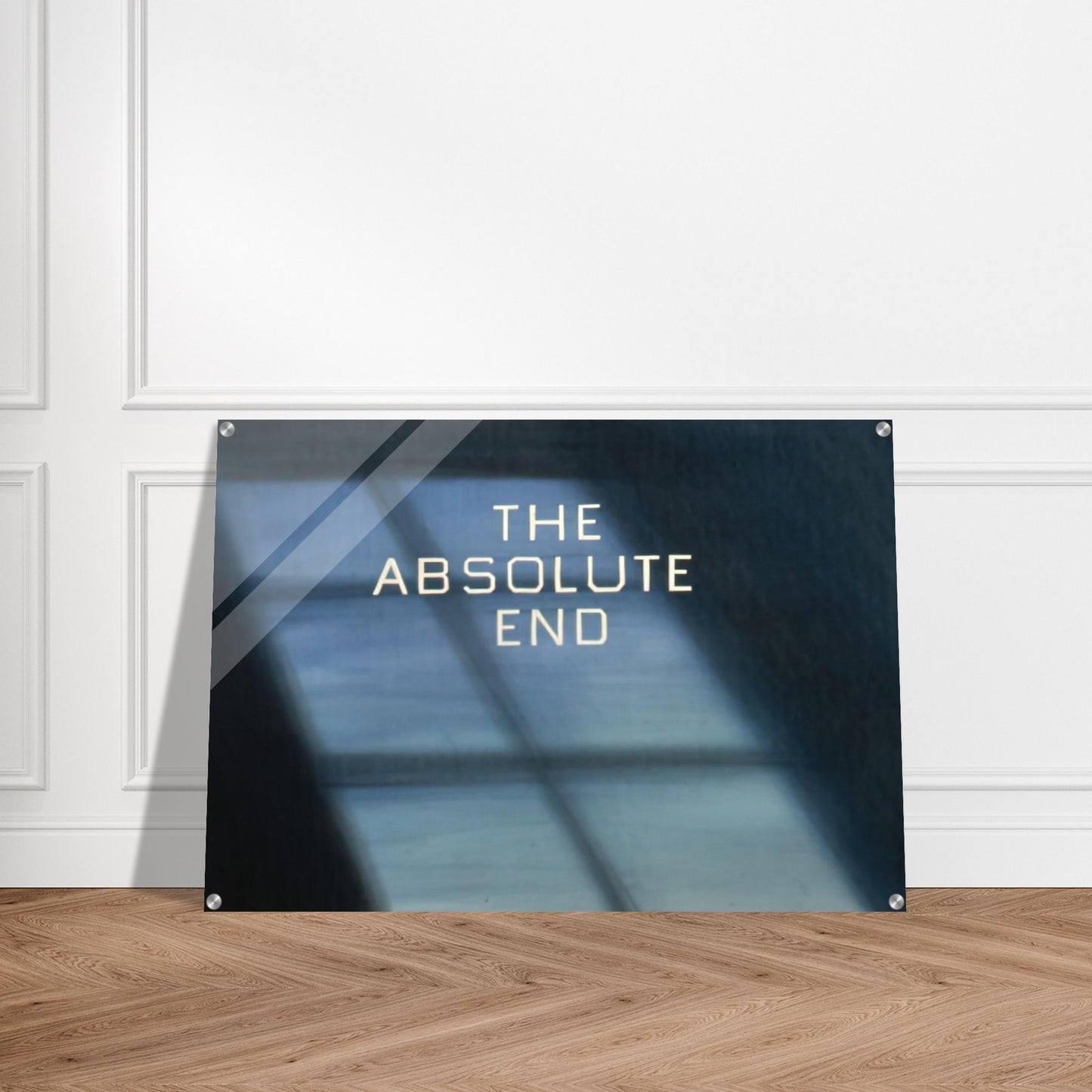 THE ABSOLUTE END 1982 - Edward Ruscha Acrylic Print - 70x100 cm / 28x40″ inches | Edward Ruscha Wall Art | Edward Ruscha Prints