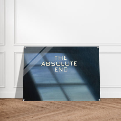 THE ABSOLUTE END 1982 - Edward Ruscha Acrylic Print - 70x100 cm / 28x40″ inches | Edward Ruscha Wall Art | Edward Ruscha Prints