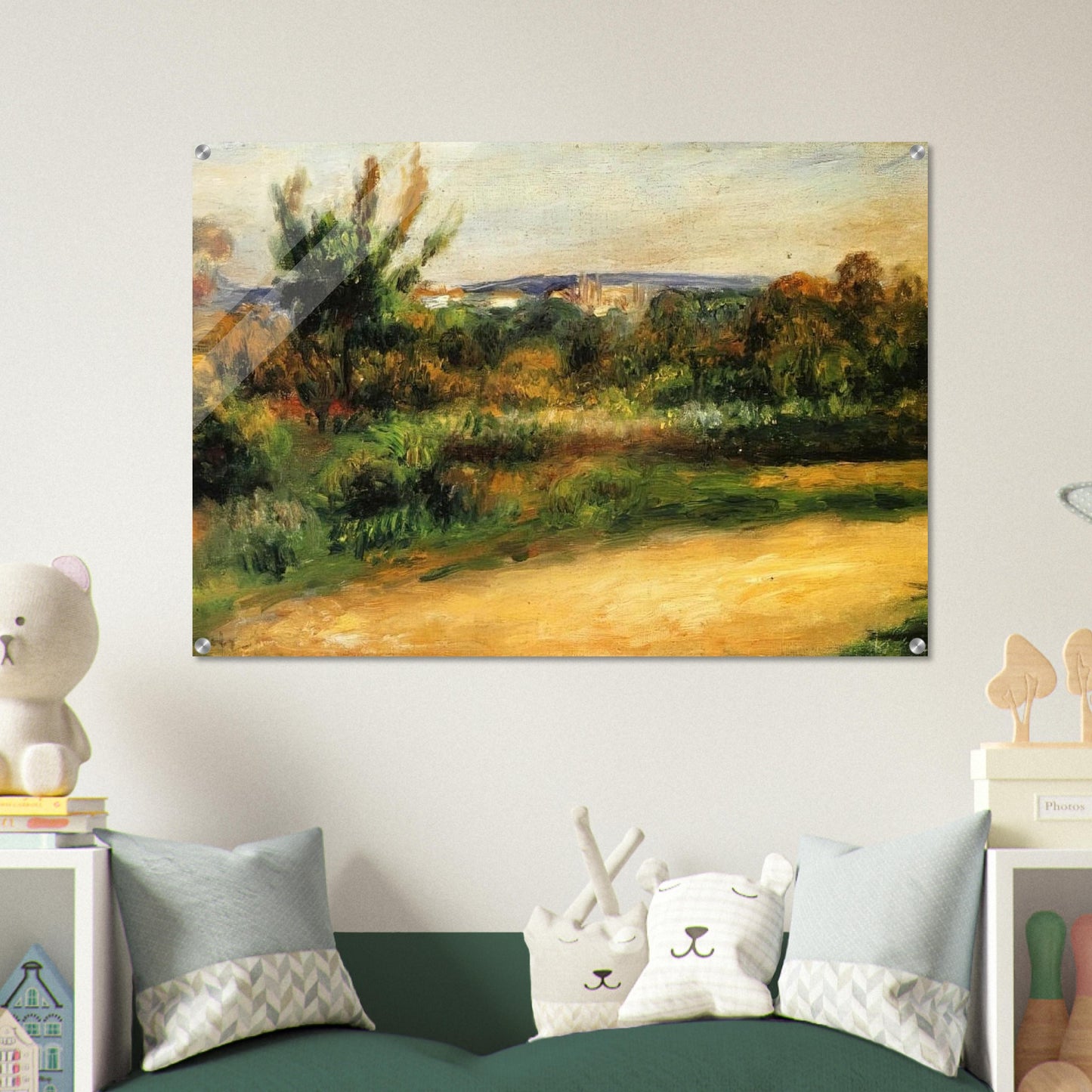 Midday Landscape - Pierre-Auguste Renoir Acrylic Print - 70x100 cm / 28x40″ inches