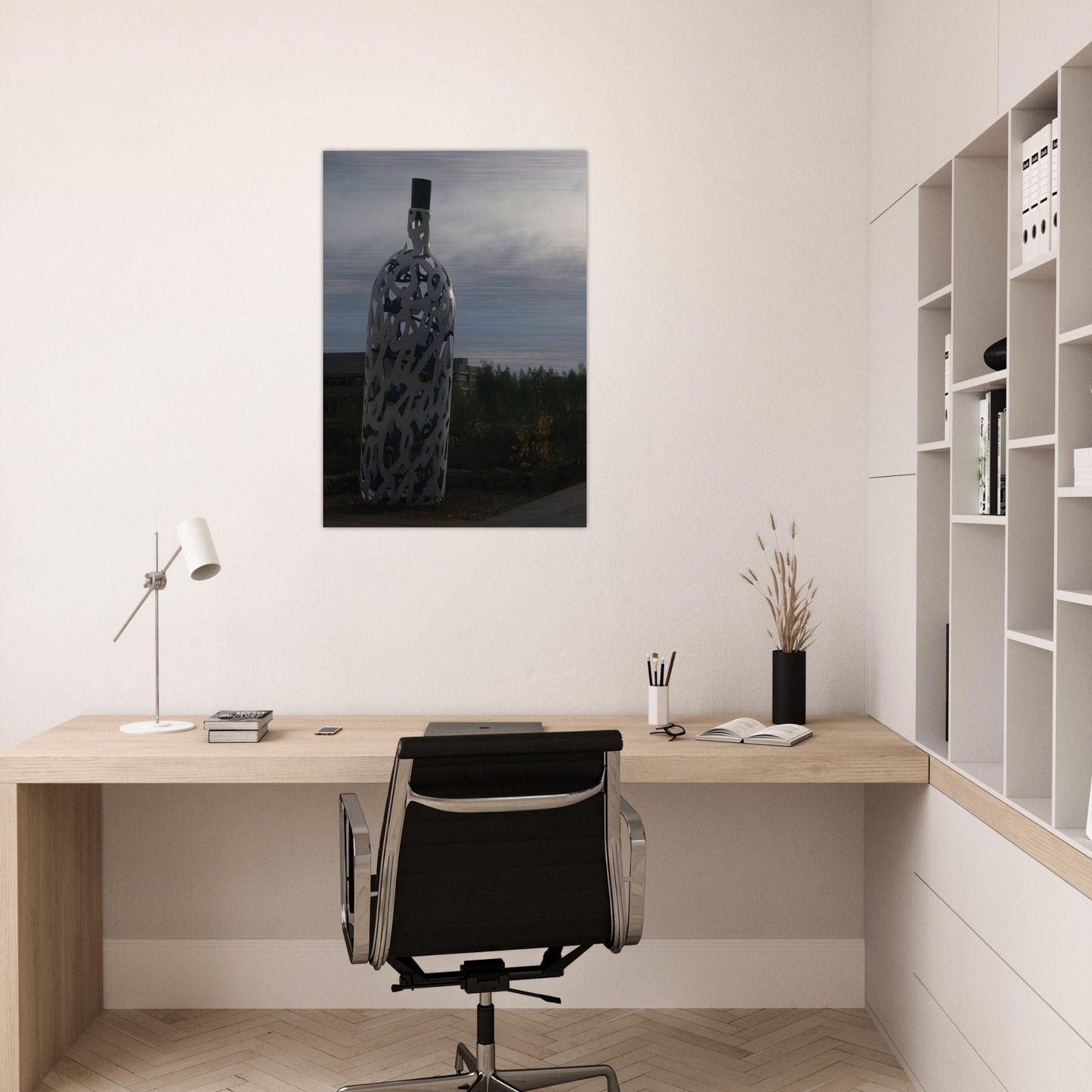 THE BOTTLE OF NOTES 1993 - Claes Oldenburg Brushed Aluminum Print - 70x100 cm / 28x40 inches | Claes Oldenburg Aluminum Print | Claes Oldenburg Prints