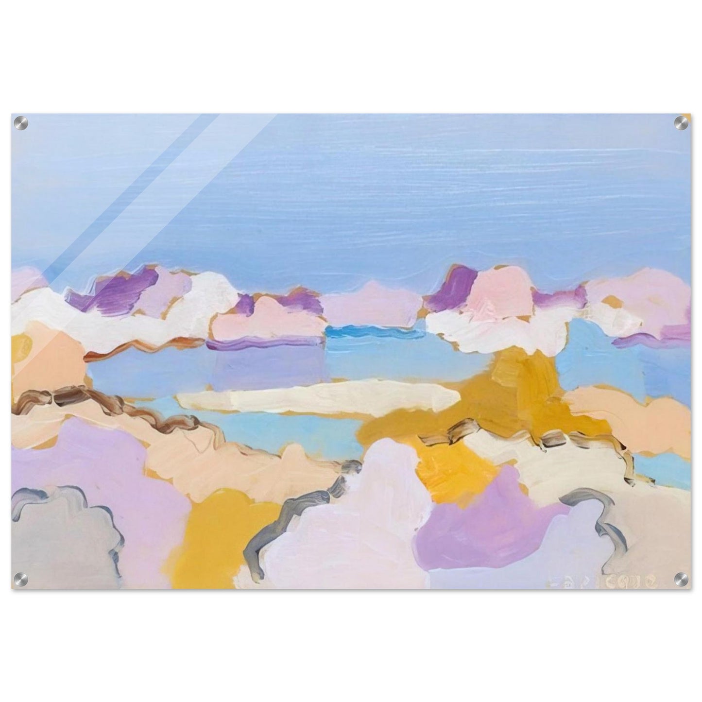 Untitled - 1959 - Charles Lapicque Acrylic Print - 70x100 cm / 28x40″ inches