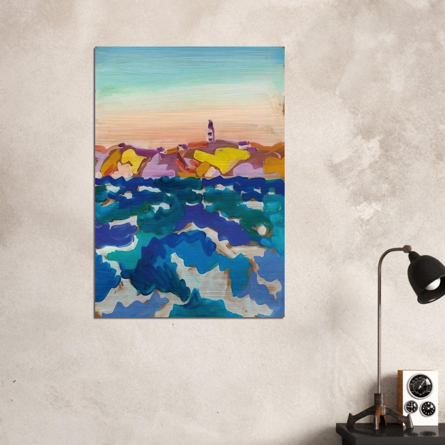 Le Phare - 1958 - Charles Lapicque Brushed Aluminum Print - 70x100 cm / 28x40 inches | Charles Lapicque Aluminum Print | Charles Lapicque Prints
