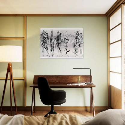 Summer Scroll #8 Five Kinds of Hydra Trees - 1986 - Brice Marden Brushed Aluminum Print - 70x100 cm / 28x40 inches | Brice Marden Aluminum Print | Brice Marden Prints