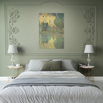 SCHLOSS KAMMER ON THE ATTERSEE IV - Gustav Klimt Brushed Aluminum Print - 70x100 cm / 28x40 inches | Gustav Klimt Aluminum Print | Gustav Klimt Prints