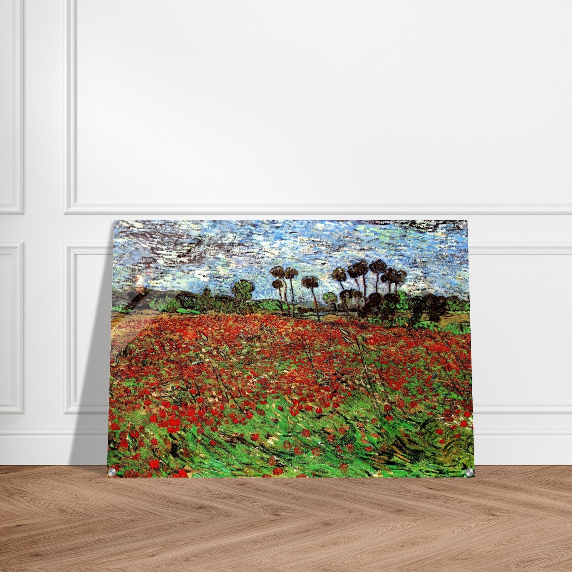 Field with Poppies - Vincent van Gogh Acrylic Print - 70x100 cm / 28x40″ inches