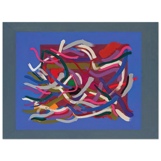 John Ferren - Blue Green Ground - 1961  75x100 cm / 30x40inches Fine Art Poster