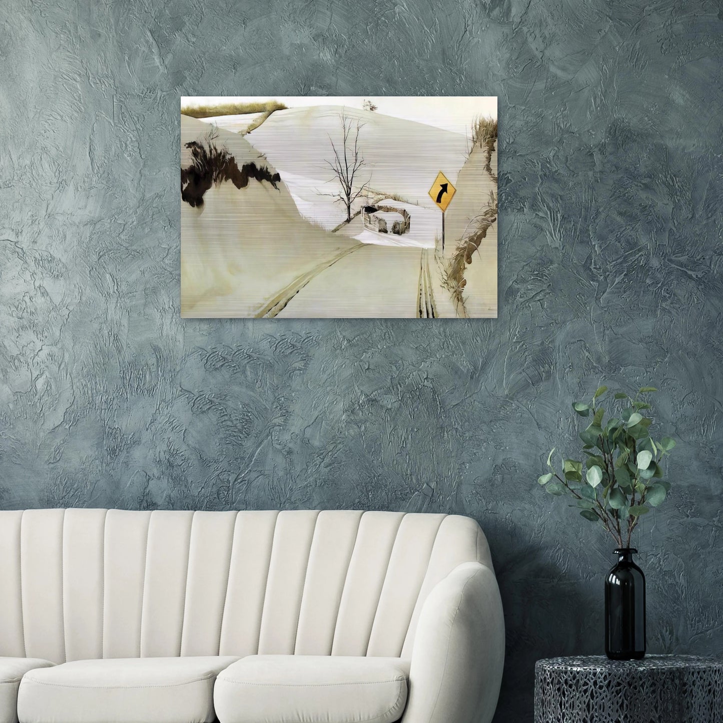 RING ROAD - Andrew Wyeth Brushed Aluminum Print - 70x100 cm / 28x40 inches | Andrew Wyeth Aluminum Print | Andrew Wyeth Prints