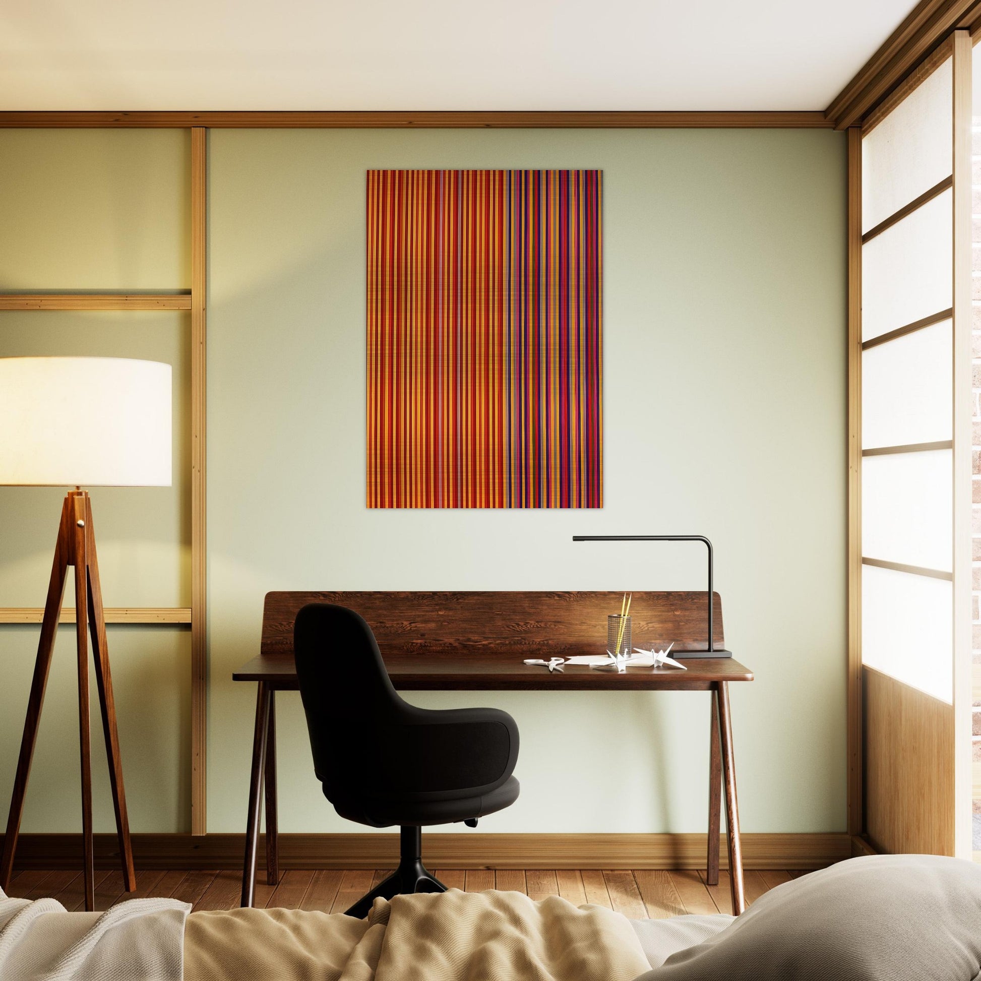 Equinox - 1965 - Gene Davis Brushed Aluminum Print - 70x100 cm / 28x40 inches | Gene Davis Aluminum Print | Gene Davis Prints