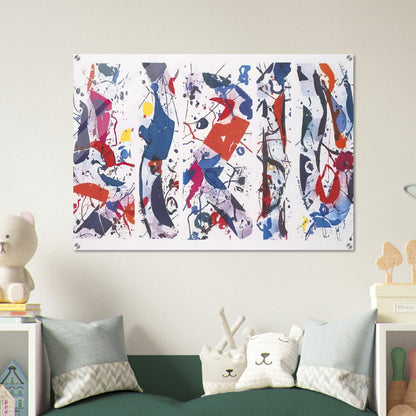 The Five Continents - Sam Francis Acrylic Print - 70x100 cm / 28x40″ inches